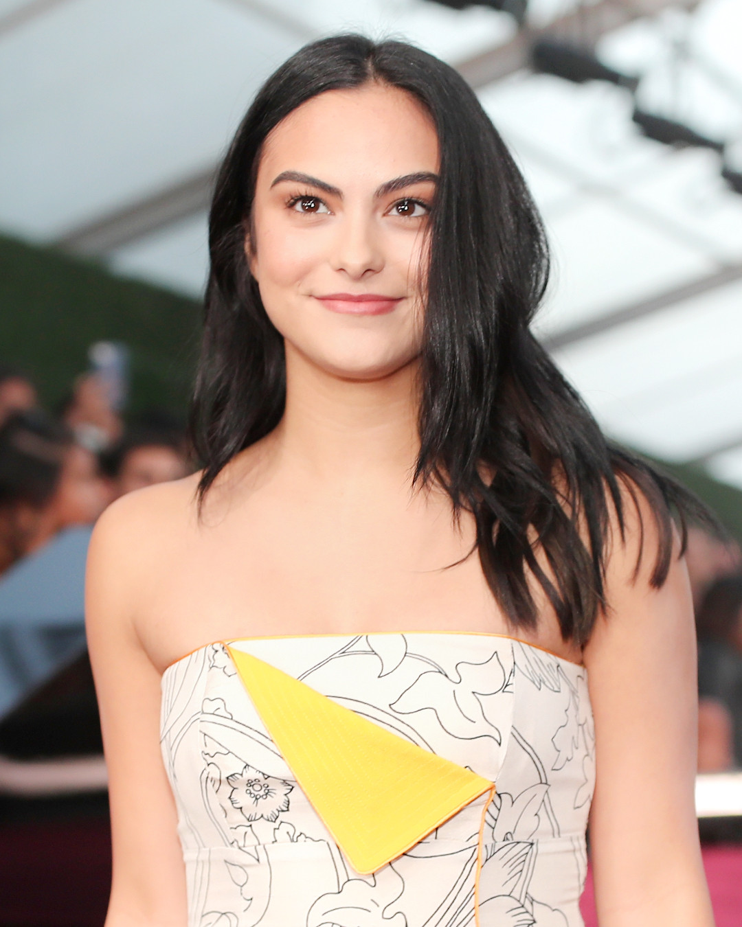 Camila Mendes Stuns With 5 Lipstick And Blush At Pcas 2018 E Online Ca